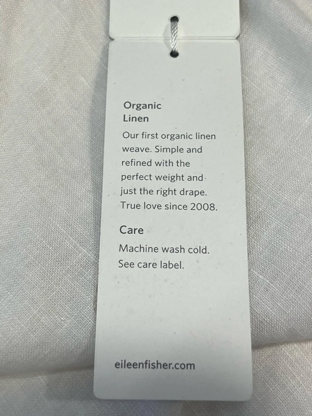 Eileen Fisher Organic Linen Ivory Maxi Skirt XL Pull On Flowy Minimalist - Picture 8 of 10